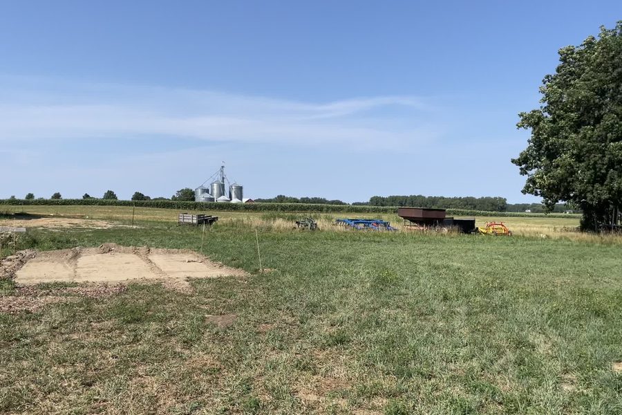 Before — Just a field and an idea.